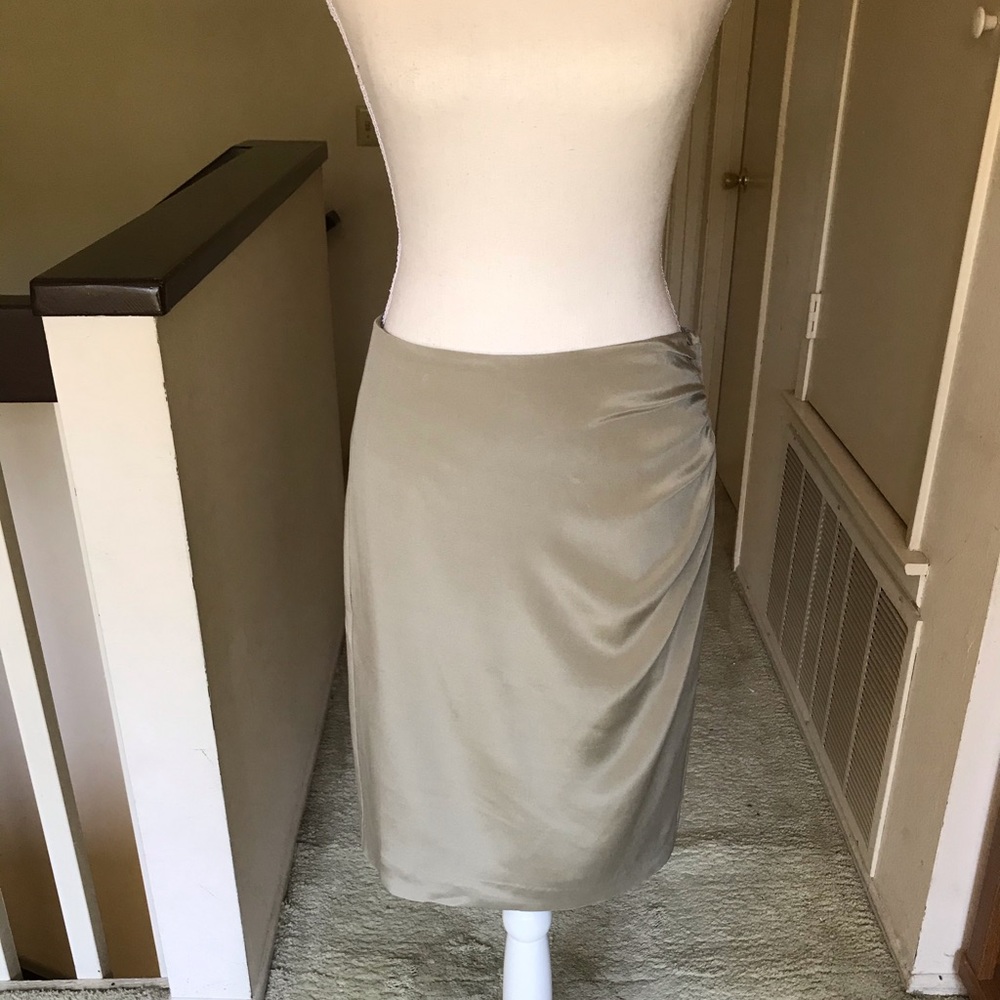 Banana Republic silk pencil skirt